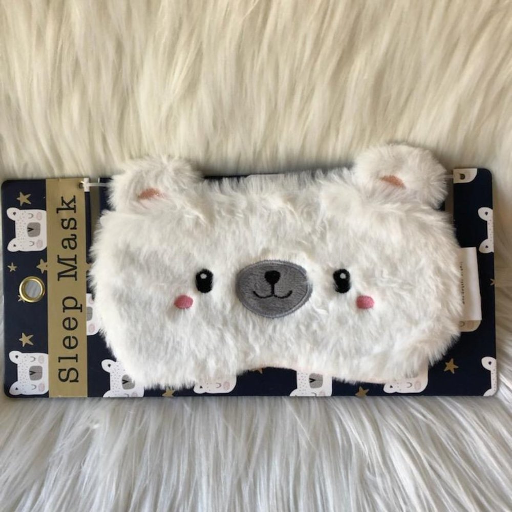 Polar Bear Plush Sleep Mask